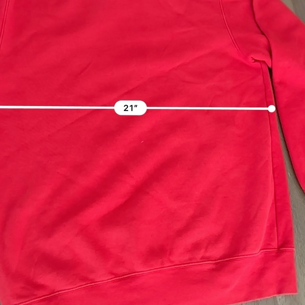 Mens Russel Athletic red crew neck sweater - Picture 6 of 6